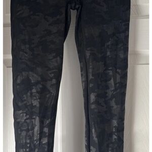 SPANX Black Camouflage Leggings
